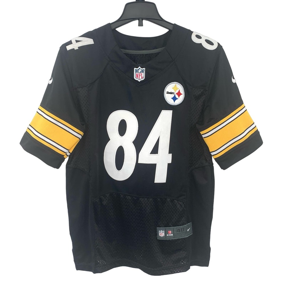 Men’s Size 40/Large Pittsburgh Steelers Antonio Brown Nike Black Game Jersey